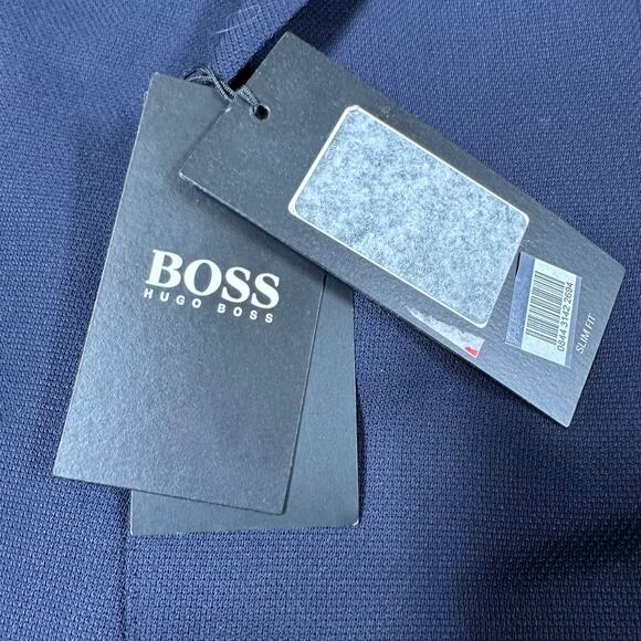 Boss Hugo Boss NWT Slim Fit Vitale Barberis Canonico Navy Blue Men's 42R Blazer - Picture 4 of 11